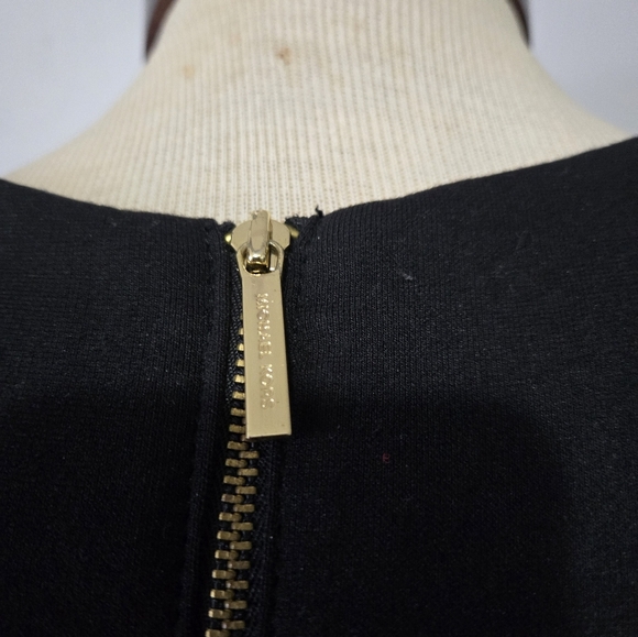 Michael Kors Lambs Leather Black Dress. Size 8 - Picture 10 of 16